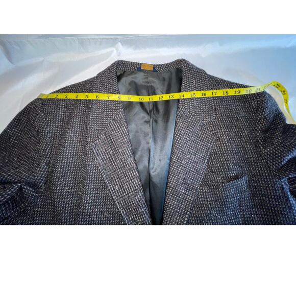 Vintage 1970's Pendleton Virgin Wool Coat - Size 52 Men's - Suede Elbow Patches - Picture 11 of 11